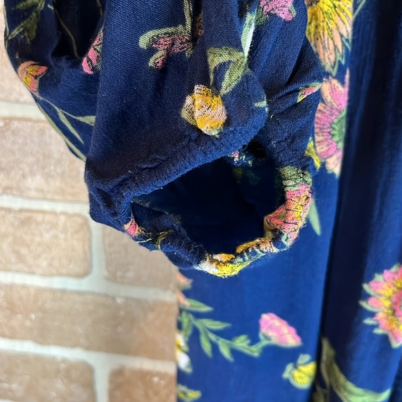 Old Navy Dress Medium Floral Boho Long Sleeve Women’s Gauzy Flowy - Picture 6 of 12